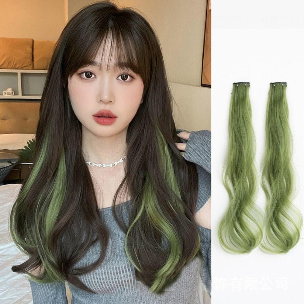Pendurado Peruca Tintura De Orelha 1 Par Diário Suave Destaque DIY Clipe De Festa Invisível Em Pedaço De Cabelo