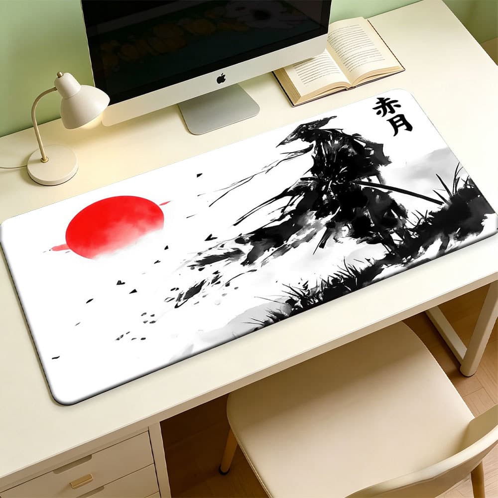 Mouse Pad Samurai Japonês , Base Antiderrapante De Borracha , Resistente Ao Desgaste Para Jogadores , Laptops E PCs De E