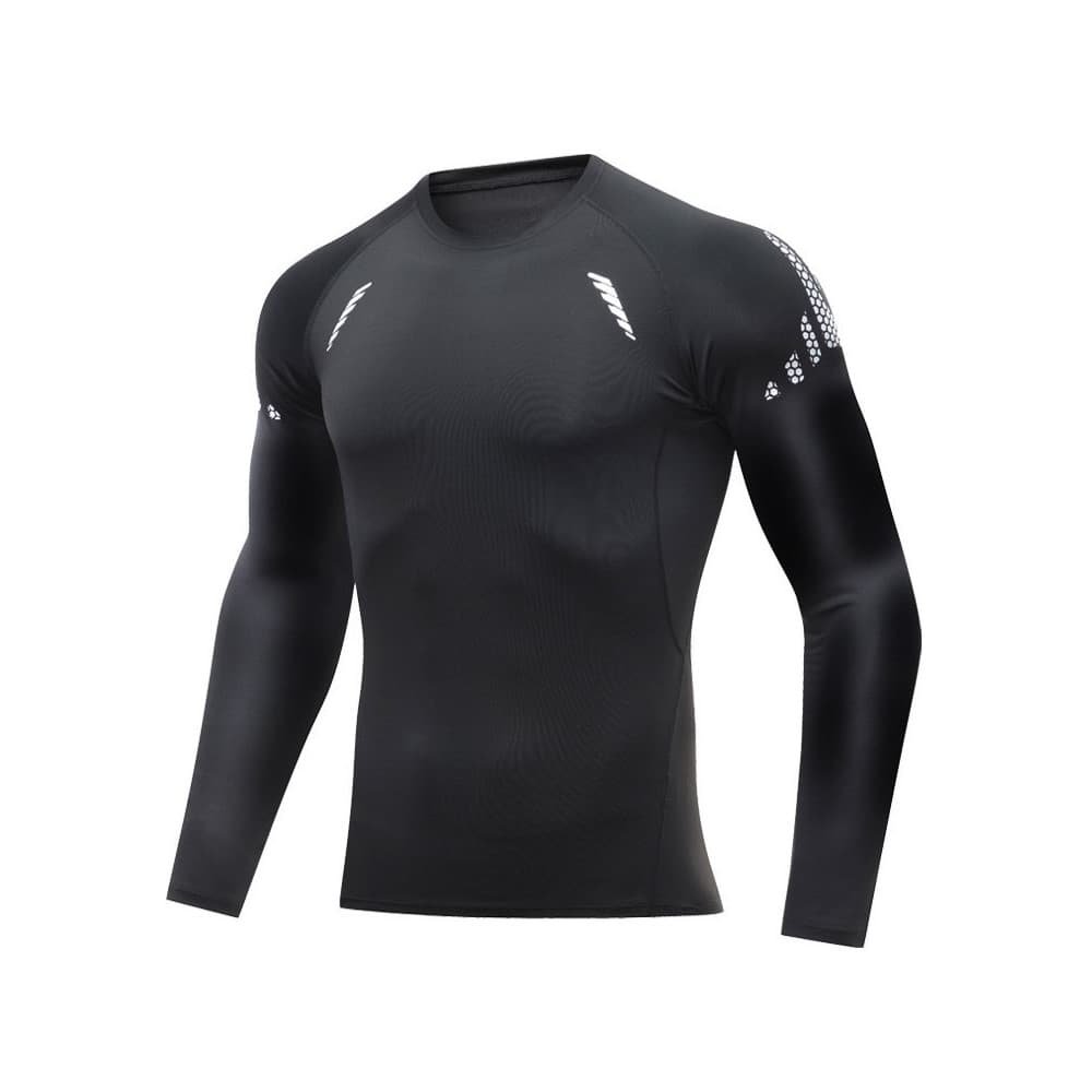 Calças de fitness masculinas de manga comprida estiramento esportes roupas de fitness basquete futebol treinamento Close
