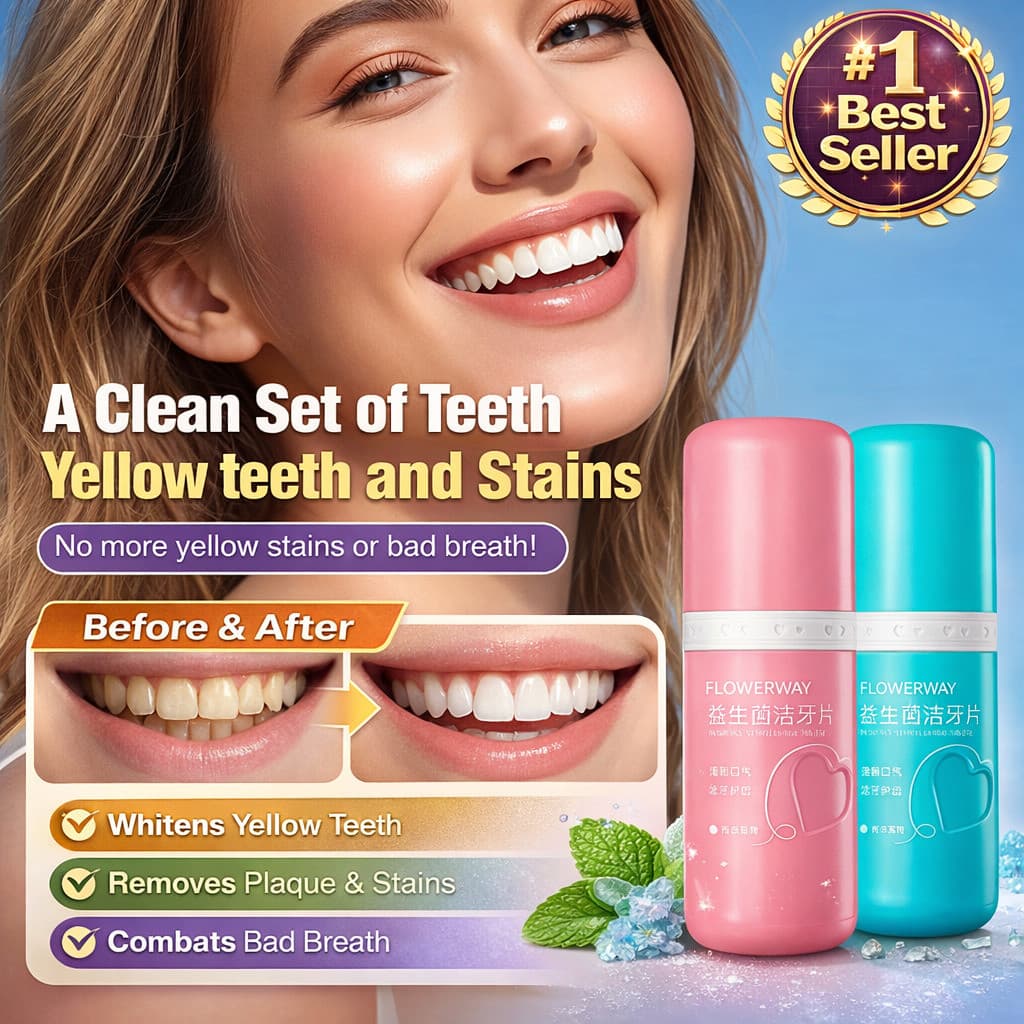 [Uso Prático Diário] | SL Probiotik Oral Care | Tabletes Probioticos/Creme Dental/Limpeza Sem Escova/Clareamento Natural