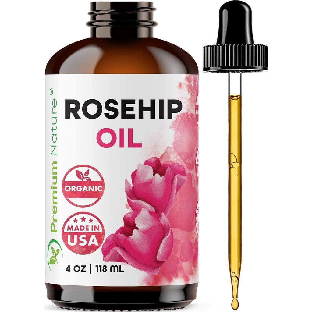 Premium Nature Rosehip Oil For Face for Women, Rosehip Seed Pure Cold Pressed Unrefined For Hair and Nails Skin Care Moi