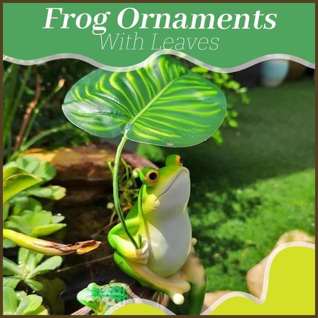 Jardim Sapo Estátuas Verde Esculturas Decorações À Prova De Intempéries Bonito Requintado Resina Animal Colocação Para s