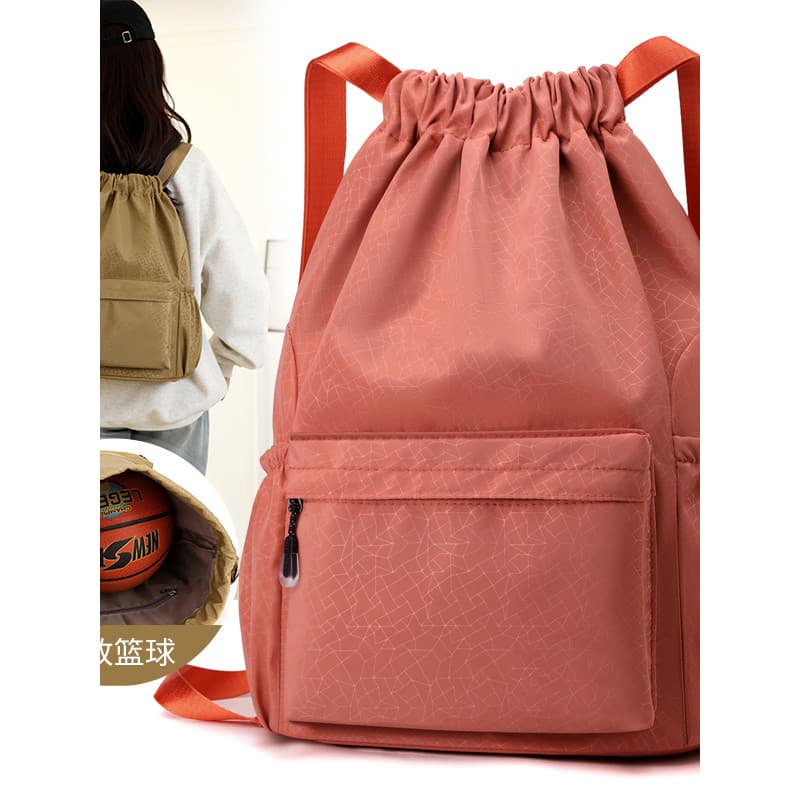 2025 novo estilo saco de basquete simples forte à prova dwaterproof água novo estilo cordão cinta cordão bolso mochila d