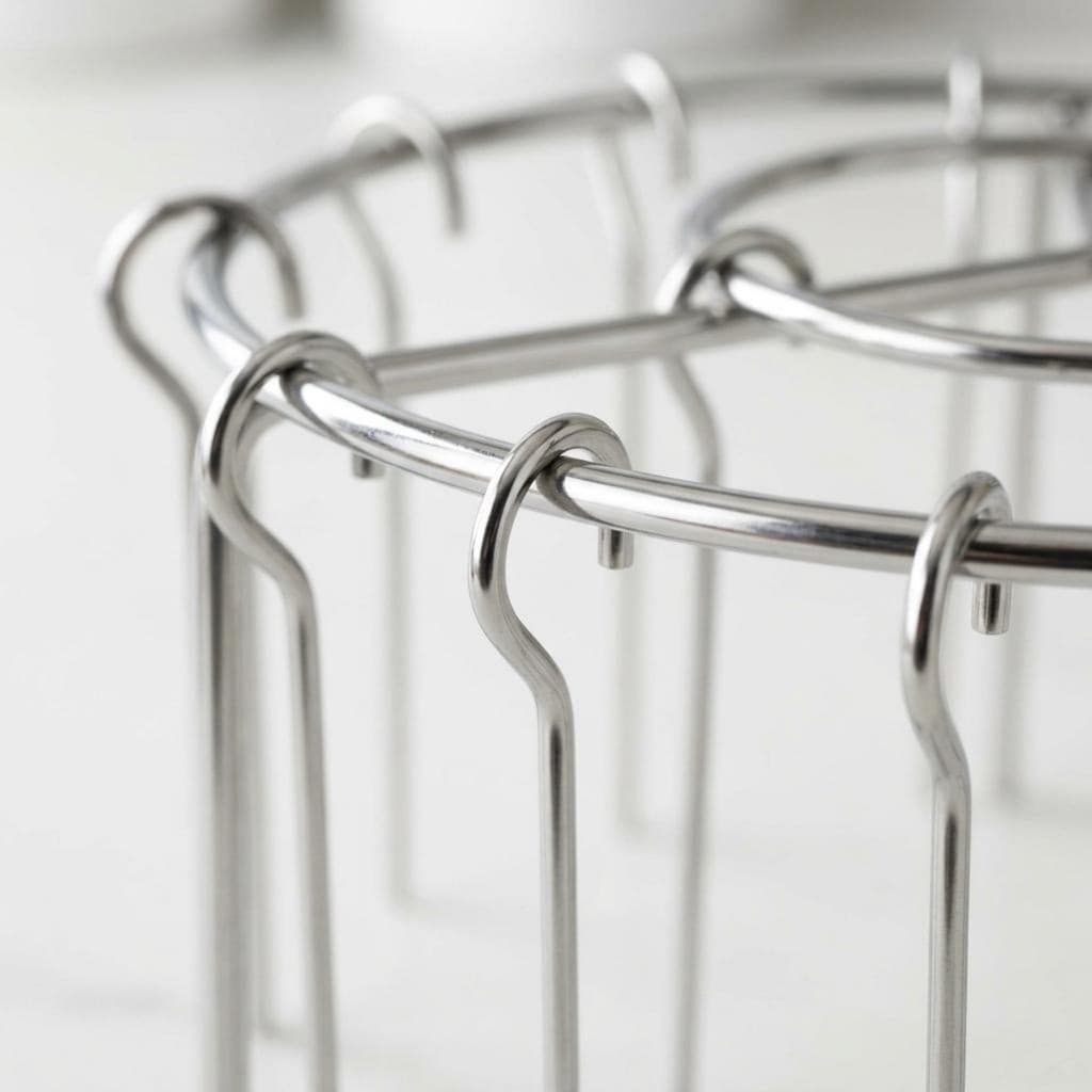 Suporte De Espeto Vertical Fácil De Limpar Redondo Aço Inoxidável Grill Rack Equipamento Churrasco Resistente A Altas Te