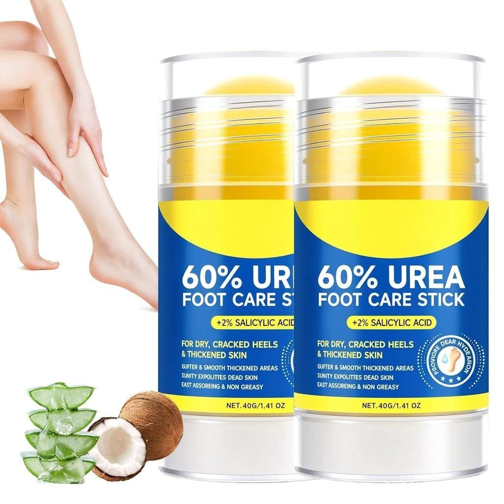 Creme de Ureia 60% com 2% de Ácido Salicílico, Novo Creme em Bastão de Ureia 2025 para Cuidados com os Pés, Hidratante p
