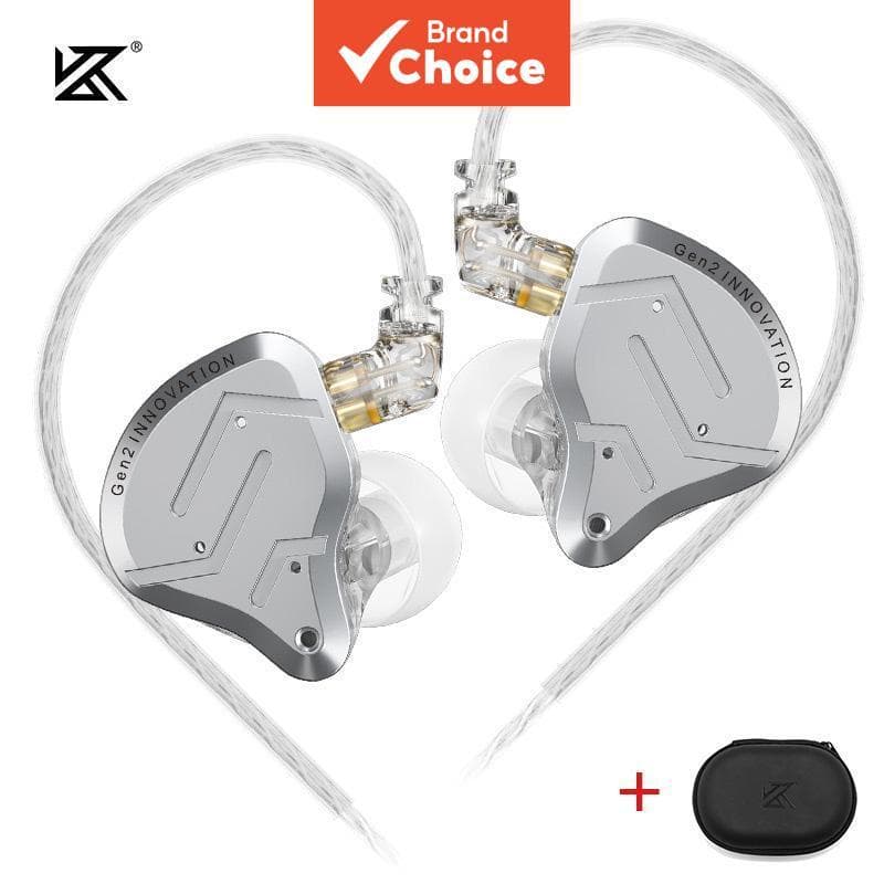 KZ ZSN Pro 2 Fone de Ouvido Intra-Auricular Híbrido 1BA+1DD Metal, Grave Hi-Fi, Monitor Auricular Esportivo com