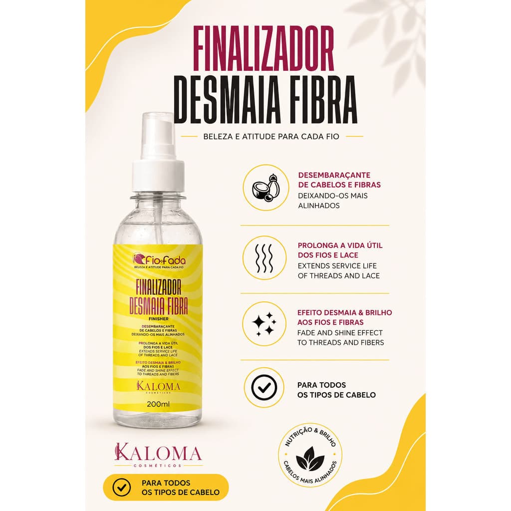 Finalizador Hidra Thermal Hidratação Fibras e Cabelos Desembaraço original