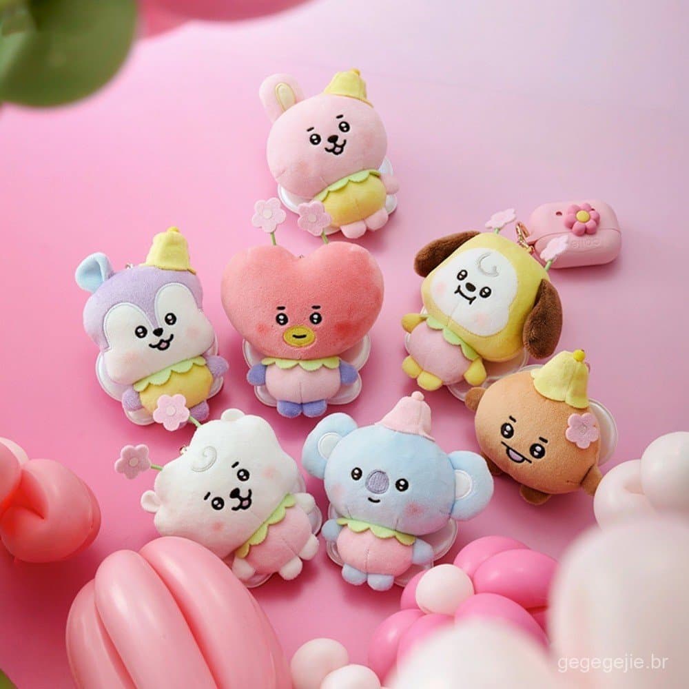 Novo Kpop Ídolo TATA COOKY CHIMMY Abelha Série Chaveiros De Pelúcia Bangtan Meninos Bonito Dos Desenhos Animados Boneca