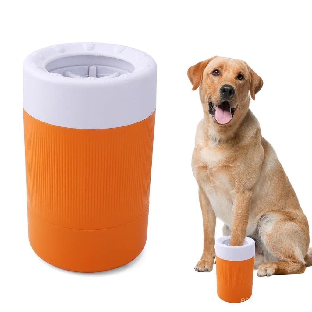 Copo para Lavar os Pés, Lavador de Pés Portátil com Escova Macia para Limpeza de Patas/Sujo dos Pés (Laranja) DJO5