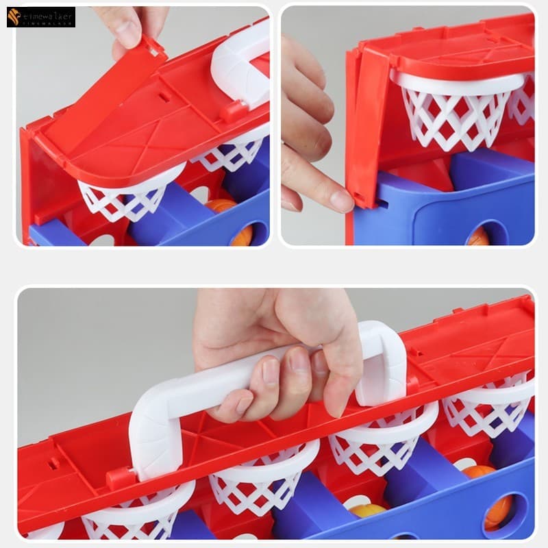 Brinquedo Portátil De Mesa Dunk-Bounce Balls Shots Jogo De Quebra-Cabeça Para Crianças