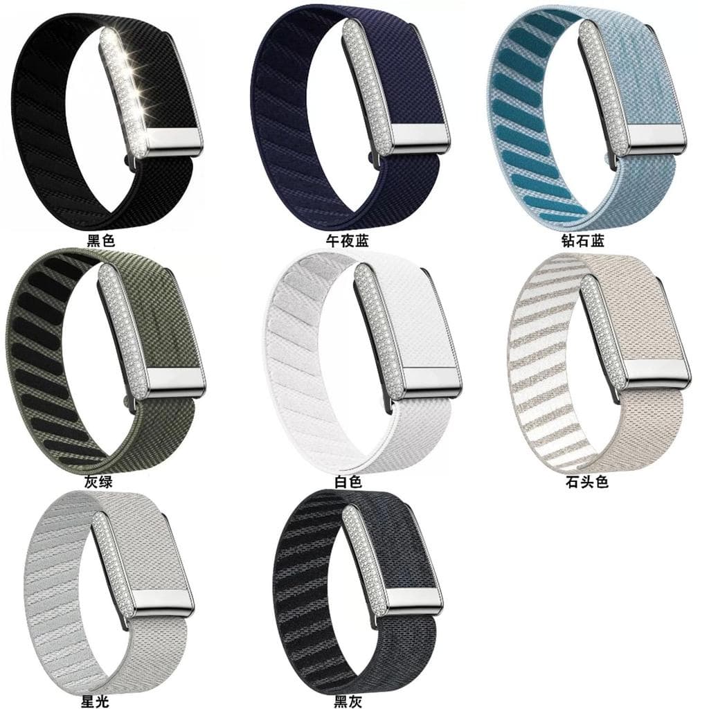 Pulseira Elástica De Nylon Para Whoop 5.0 Diamante Strass Fivela Substituição Respirável Estiramento Esporte Banda 25mm
