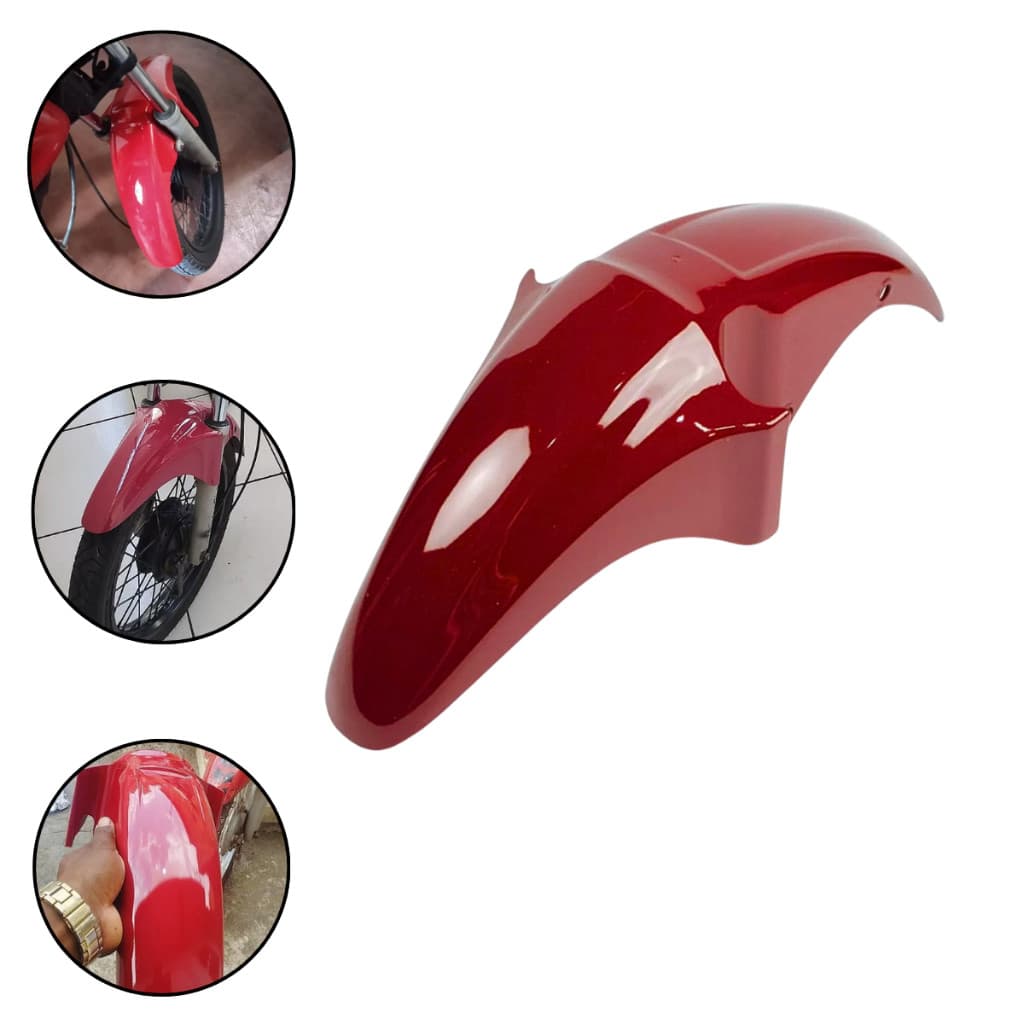 Paralama Dianteiro Titan 150 Vermelho 2004 2005 2006 2007 2008 Caruaru e Guarau Loja3054