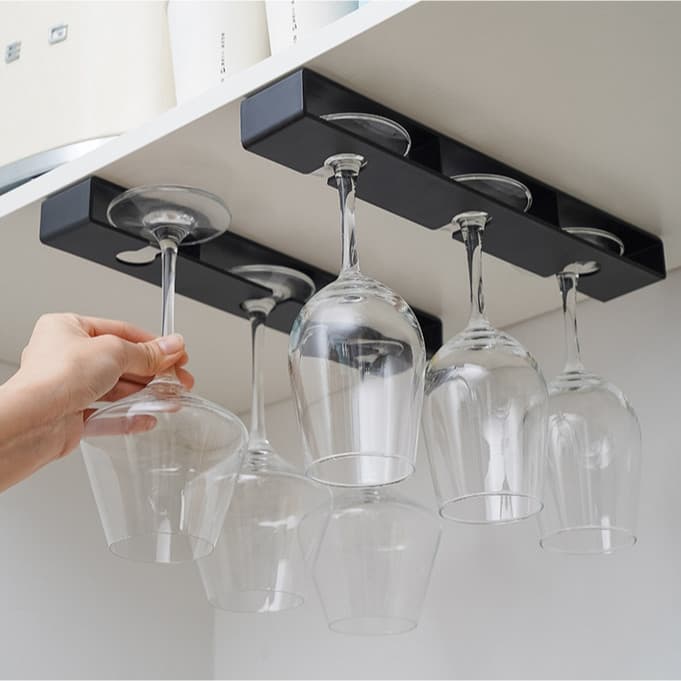 Suporte de parede para taças de vinho estilo INS, suporte para taças invertidas, escorredor.