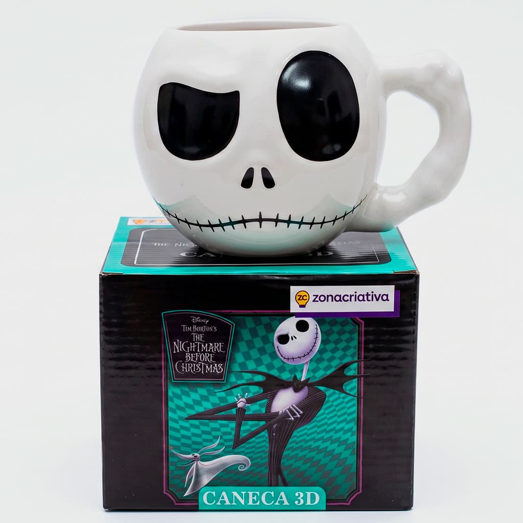 Caneca Jack Skellington 450ml Zona Criativa Original