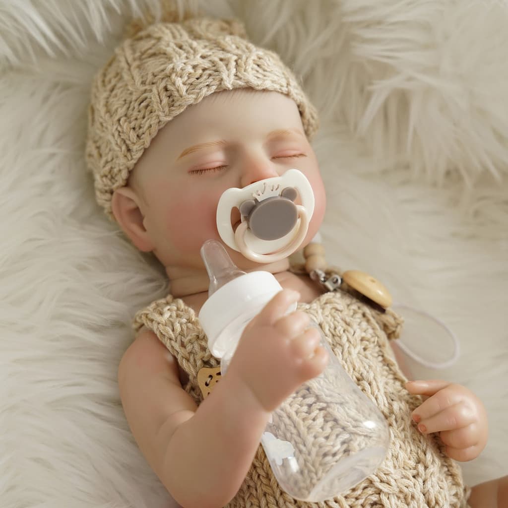 Bebe Reborn Boneca Realista Reanimada Dormindo 100% Silicone