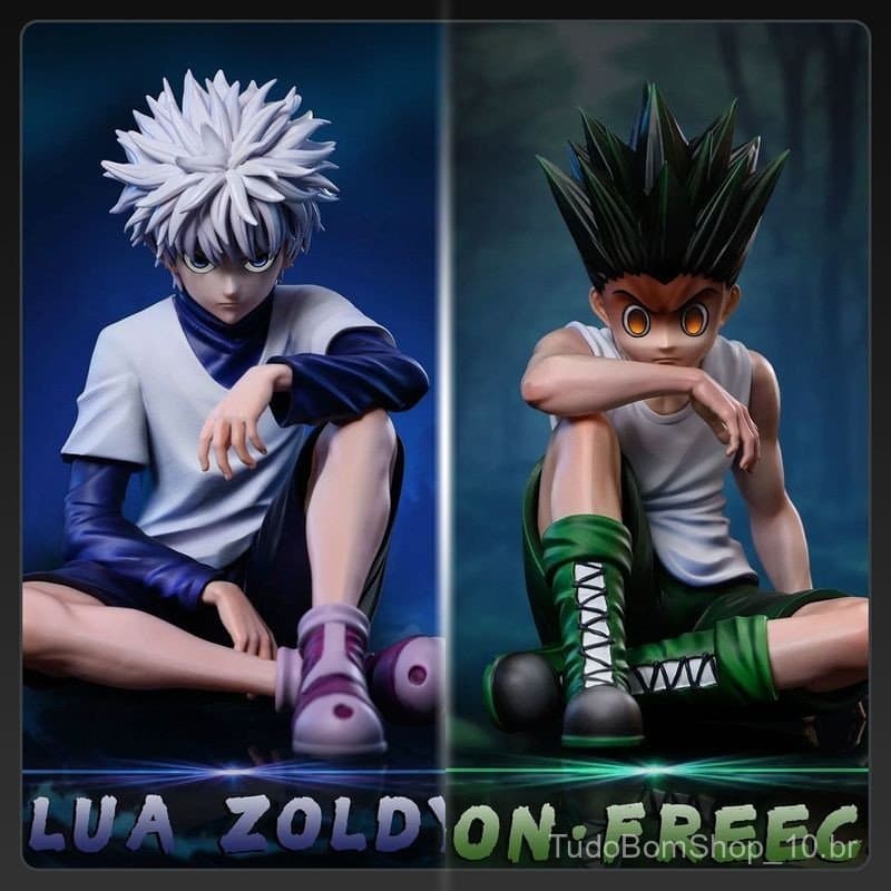 Hunter x Gon Freecss Anime Noodle Stopper Killua Zoldyck Action Figure Model Toys Hisoka.