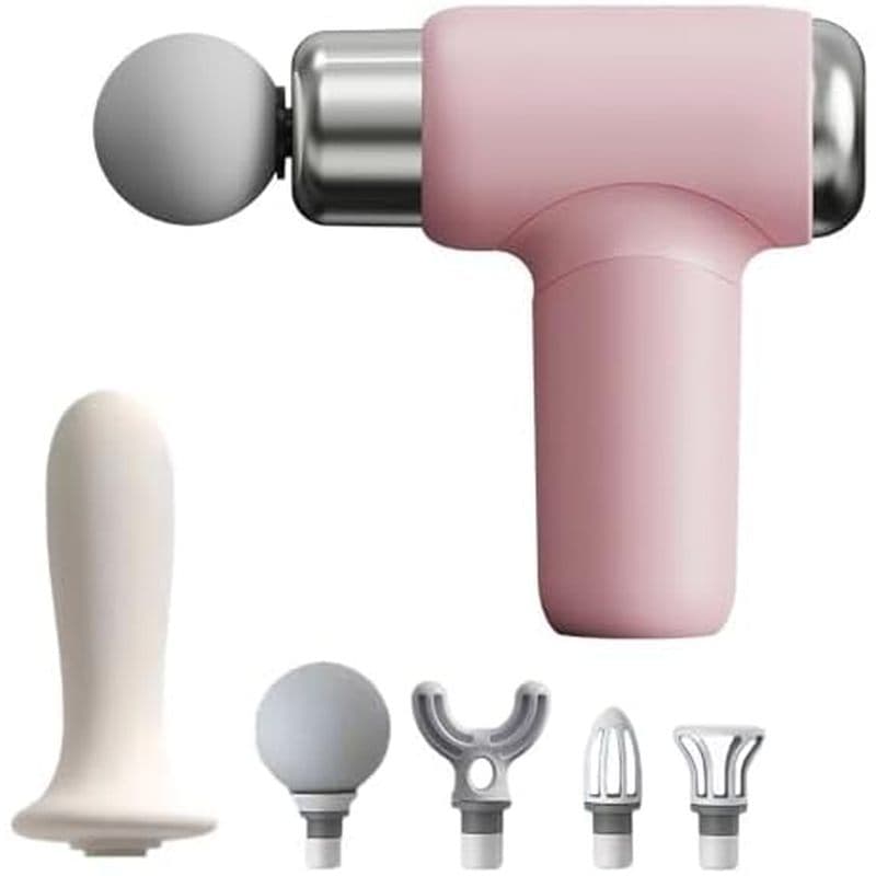 Mini Pistola De Massagem , Poderosa Facial Portátil , Percussão De Tecido Profundo , Massageador Muscular De Cabeça Tras