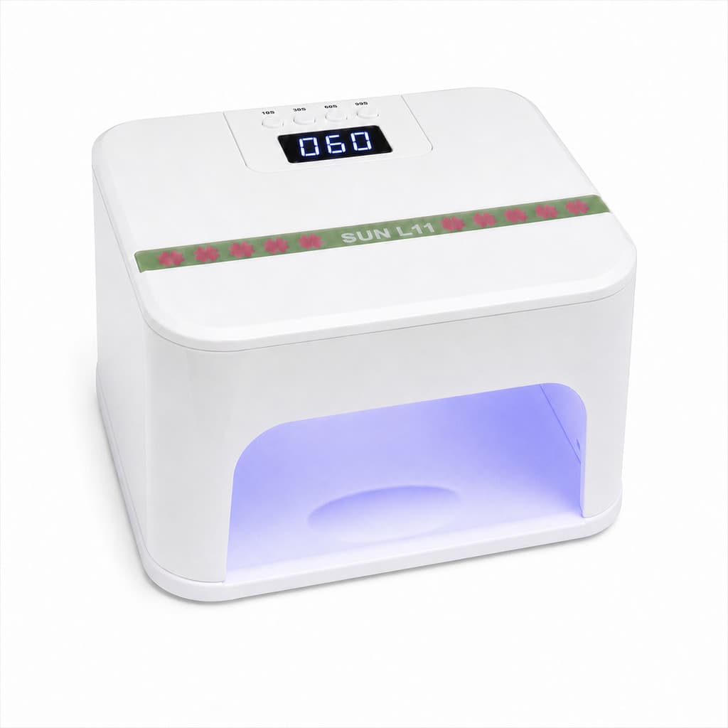 Cabine Profissional Unha Gel SUN L11 268W 45 LEDs Organizador Com Espelho