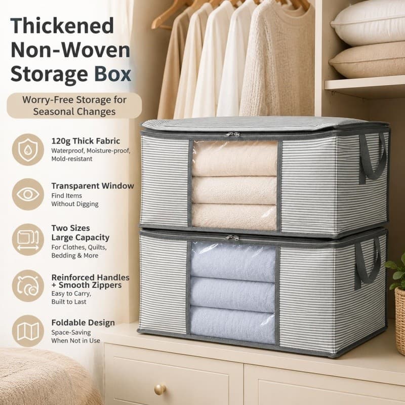 Bolsa Organizadora De Lençóis Domésticos , Não Tecido , À Prova D'água , De Armazenamento De Cama De Grande Capacidade ,