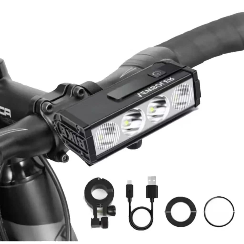 Lanterna Bike Recarregável NEWBOLER 1000lm 3000lm e 6000lm Rockbros Super Brilhante USB Farol IPX5