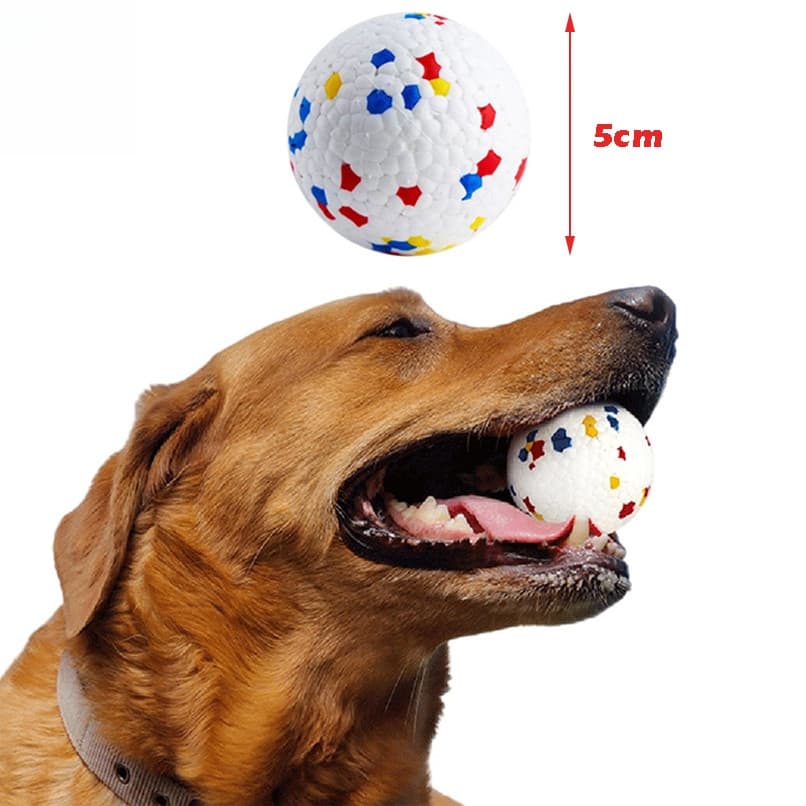 5cm Brinquedo Bola Interativa Para Cachorro Cães Pequenos Elasticidade E-TPU Mastigar Mordedor
