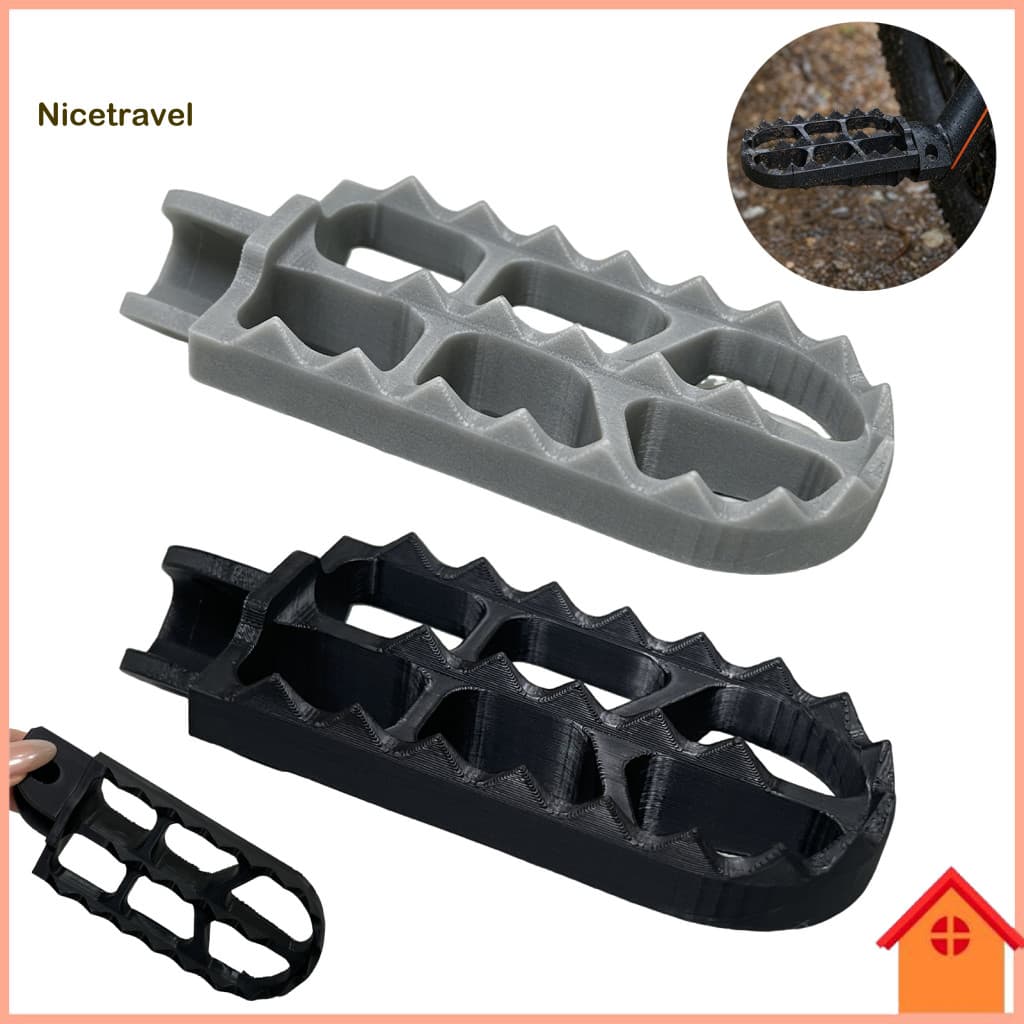 Mud-resistant Motorcycle Foot Pedal Off-road Bike Footrest Anti-slip Dirt Pegs Universal Offroad Wide Lattice Grip Durab