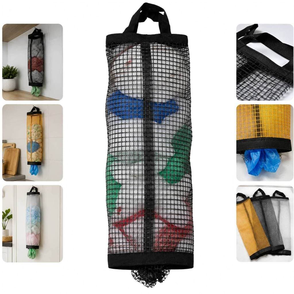 Suporte Pendurável Organizador para Sacolas Plásticas