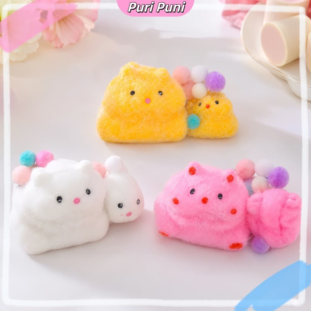Squishy Hamster Fofo Antiestresse Mini 5cm 3 Cores Brinquedo Macio Kawaii Para Apertar