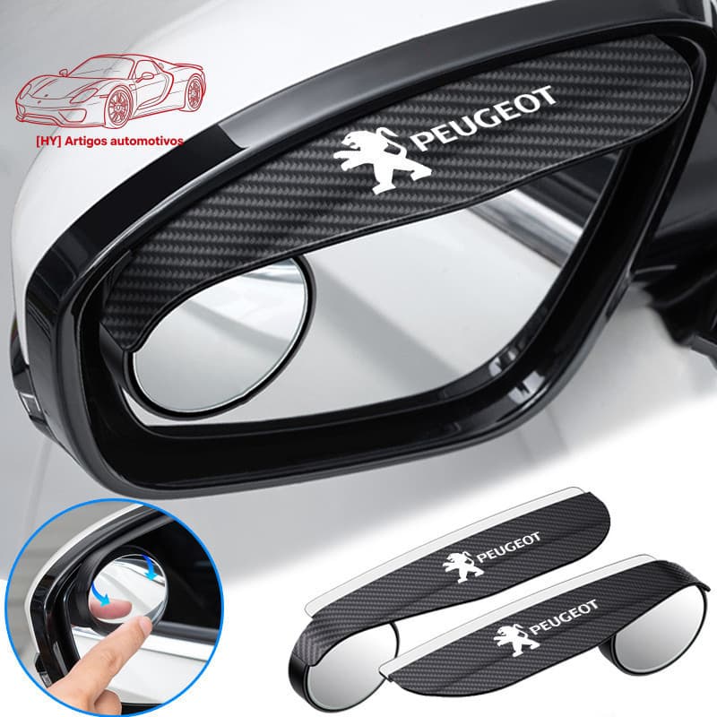 Conjunto de 2 Peças de Protetor de Chuva para Espelho Retrovisor de Carro Peugeot, Cobertura para Ponto Cego para 206 20