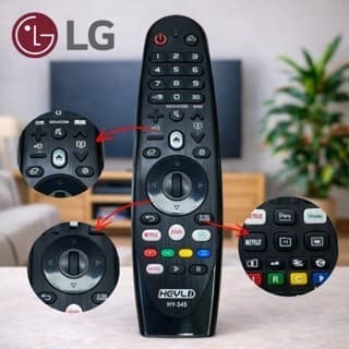 Controle remoto LG para SMART TV / NETFLIX, PRIME VIDEO, GLOBOPLAY / HY-345