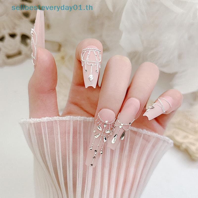 & Sellbest 0.4mm-3mm Ouro Prata Branco Nail Art Micro Metal Caviar Beads Manicure 3D Strass Decorações Ferramenta .