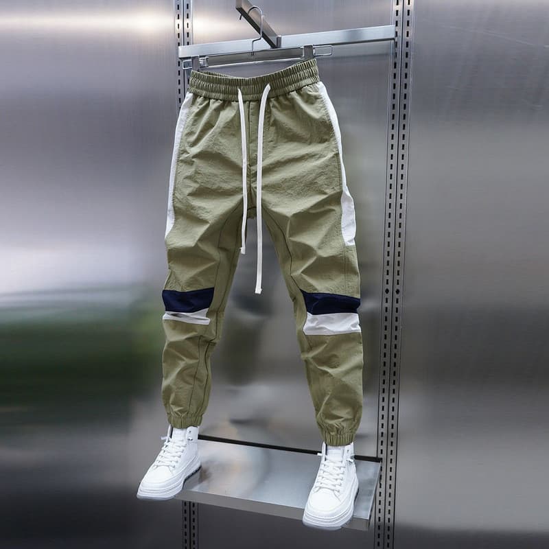 Novo produto moda Harem calças primavera verão estilo fino na moda masculino novo estilo cor combinando Leggings calças