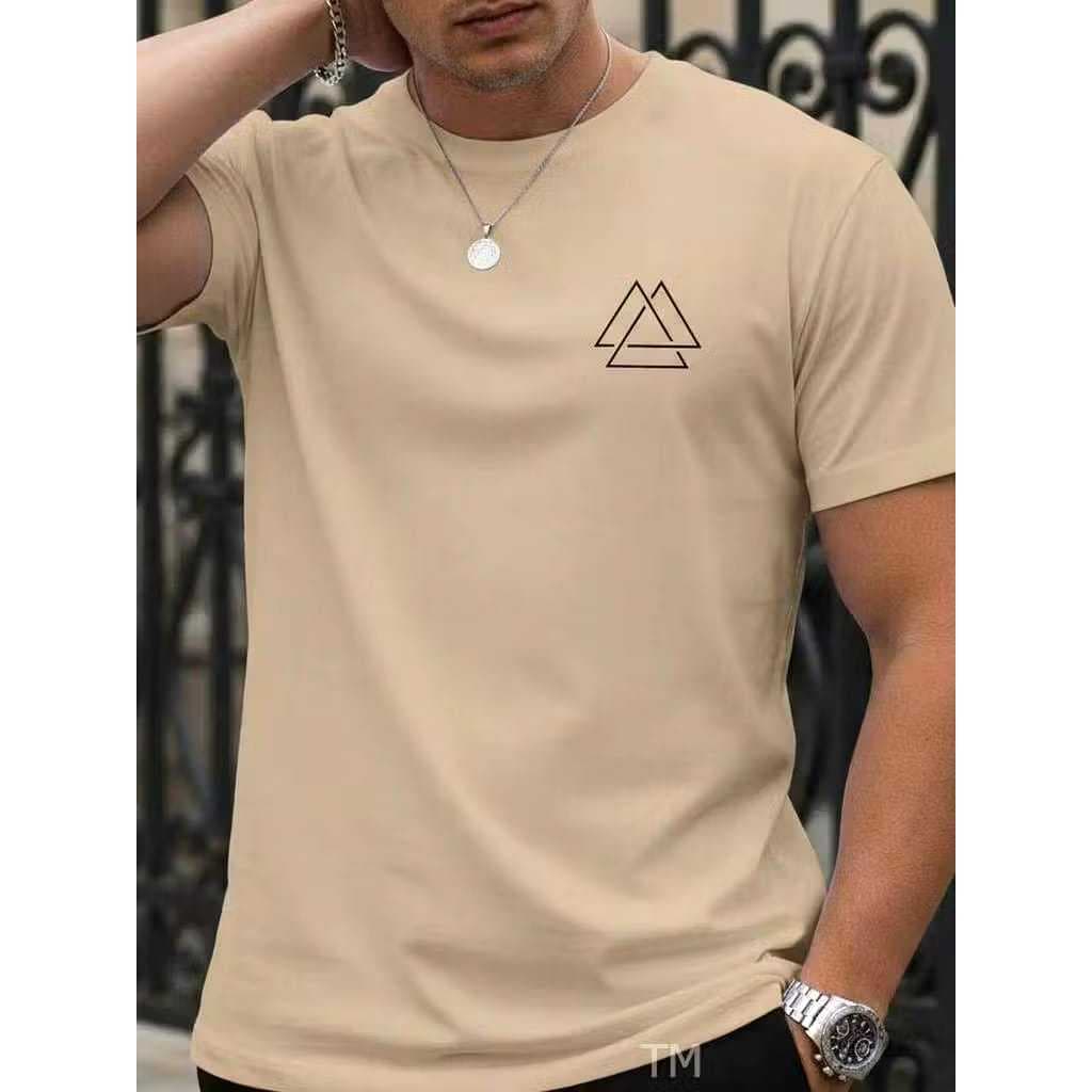 Camiseta Básica Masculina 100% Algodão Premium | Lisa Minimalista | Estampa Elegante e Atemporal