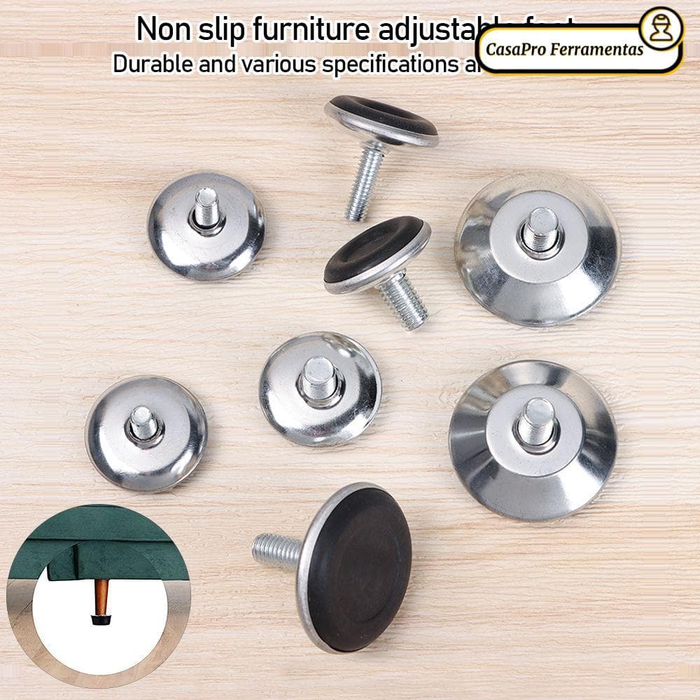 SUNSHINY 10 Unidades Protetor De Piso Para Pés De Nivelamento Ajustável Antiderrapante Nível De Cadeira