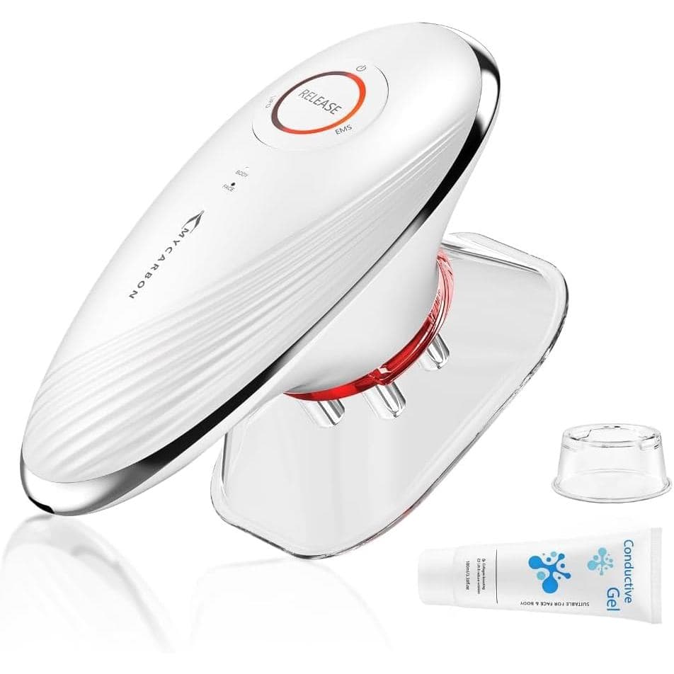 MYCARBON Massageador 3 em 1 para Pele Bonita e Firme, Ferramenta de Massagem para Celulite com Massagem a Vácuo, EMS e L