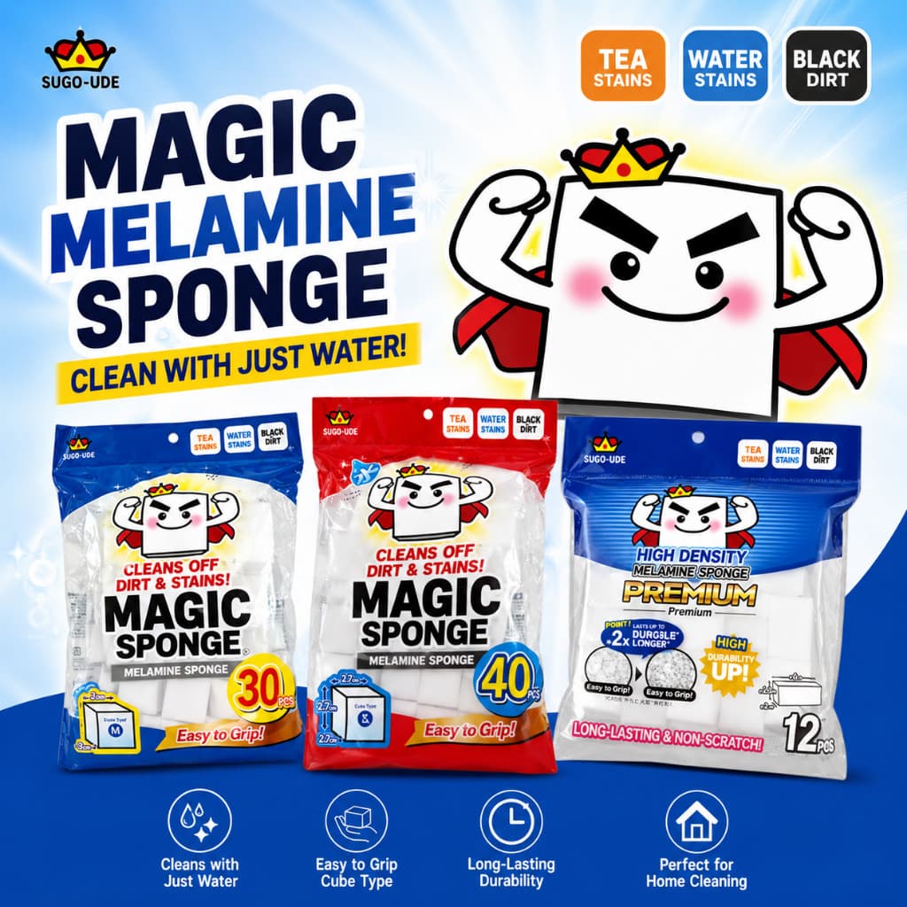 Superb Melamine Sponge, Pack of 30/Superb Melamine Sponge, Pack of 40/Super-Skilled Premium Melamine Sponge Sticks...