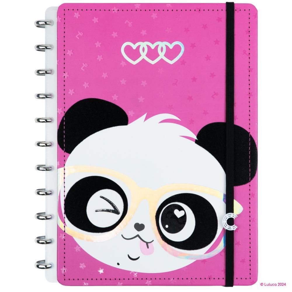 Caderno Inteligente Grande Luluca Pandalu GLOW 80FLS