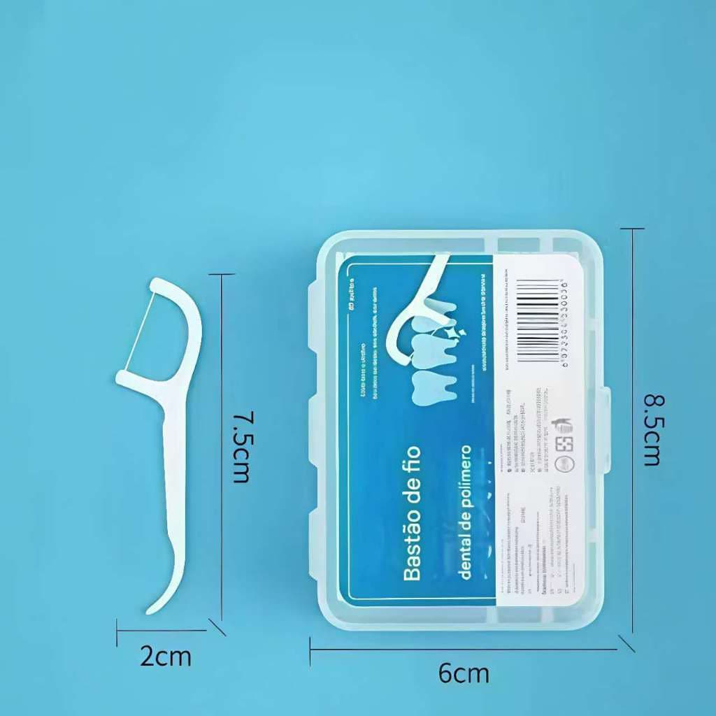 Fio Dental Infantil Ultrafino 50~500 Pcs Forma de Arco para Higiene Bucal e Limpeza Profunda Prático
