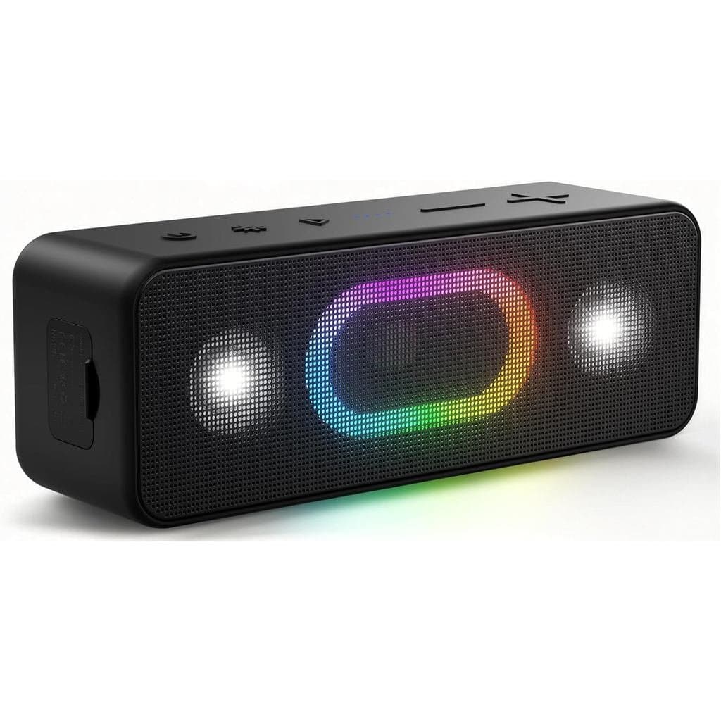 Caixa de Som Bluetooth OHAYO, Caixas de Som Portáteis Sem Fio para Uso Externo, À Prova d'Água IPX6, Som Potente de 16W,