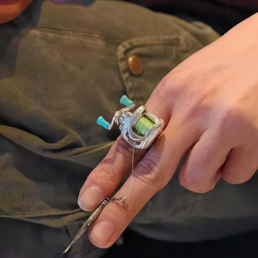 Colar De Carretel De Pesca BORUIB , Anel Giratório De Luxo , Pingente De Prata Destacável Pescoço Masculino