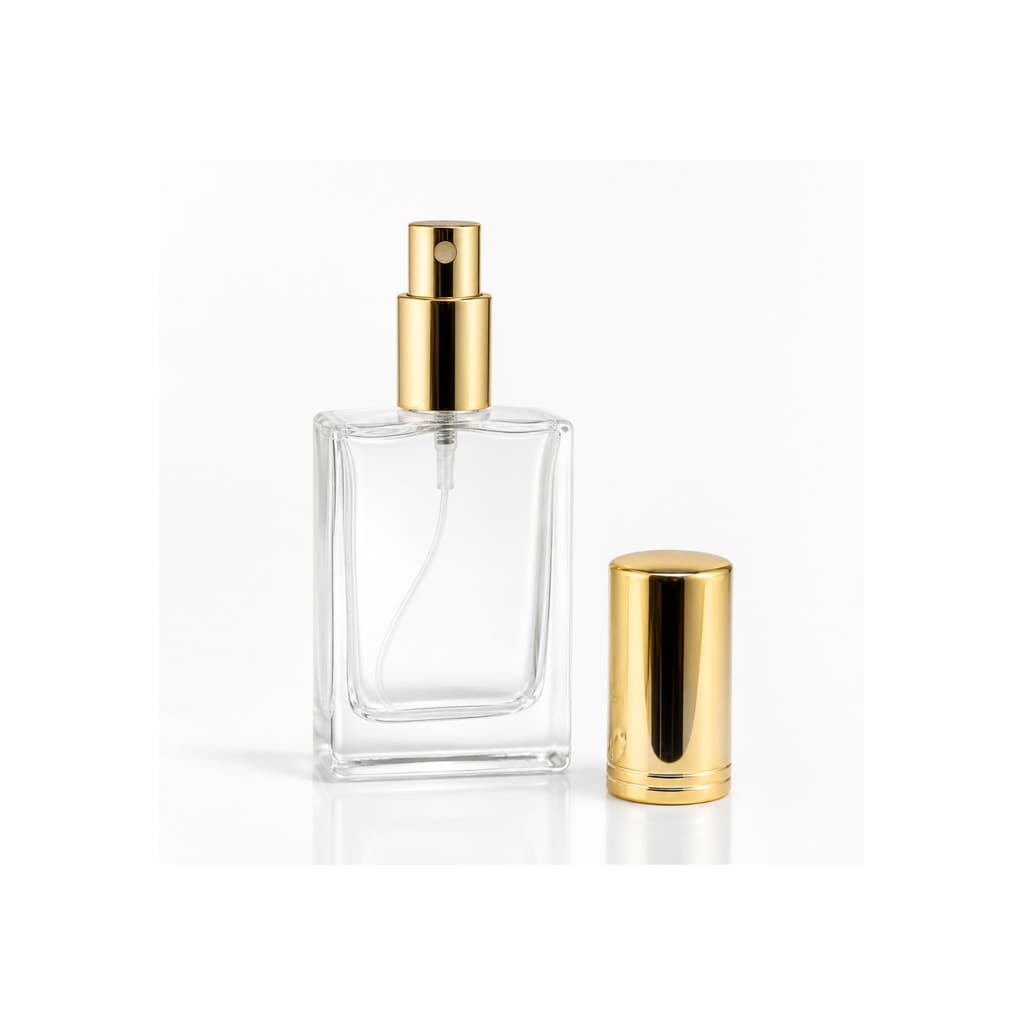 Kit 15 Frascos de Vidro 50ml Estreito Spray Luxo Dourado