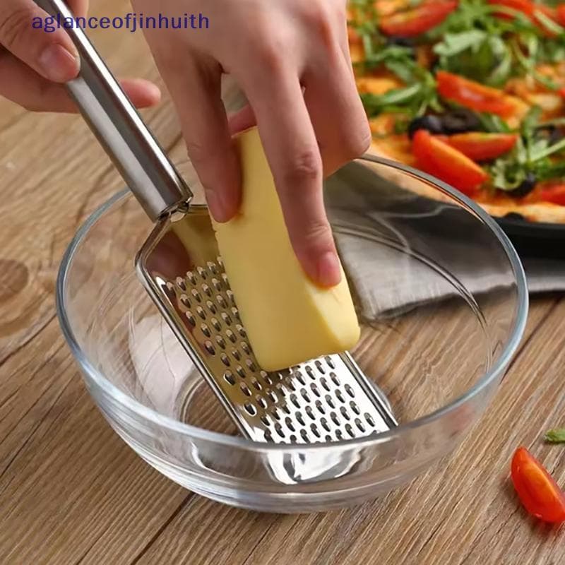 [aglanceofjinhui] Ralador De Queijo Portátil De Aço Inoxidável Multiuso Raladores De Comida De Cozinha Para Manteiga De