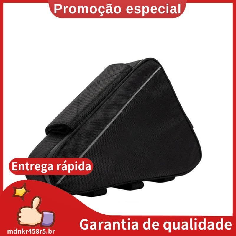 Bolsa De Bateria Para Bicicleta Elétrica E-BIKE Design Triangular Preto 36V 48V 60V 72V Carga Máxima 126 Células Armazen