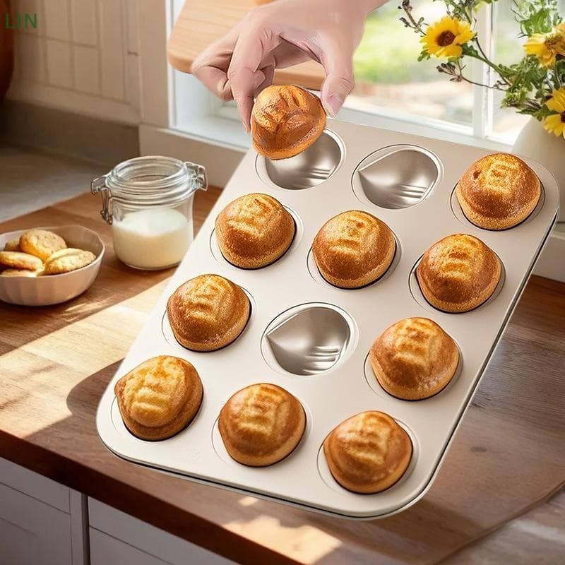 6/9 Cavidade Em Forma De Castanha Bolo Assadeira Molde De Aço Carbono Cozinha Ferramenta De Cozimento Acessórios De
