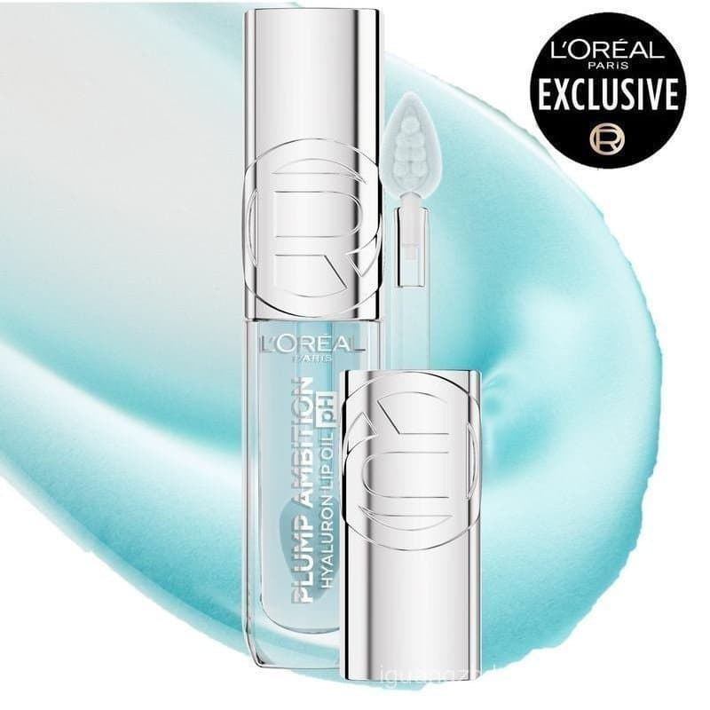 Plump & Glamorous pH Hyaluronic Acid Lip Oil, brilho labial que muda de cor, proporciona hidratação de 24 horas, brilho