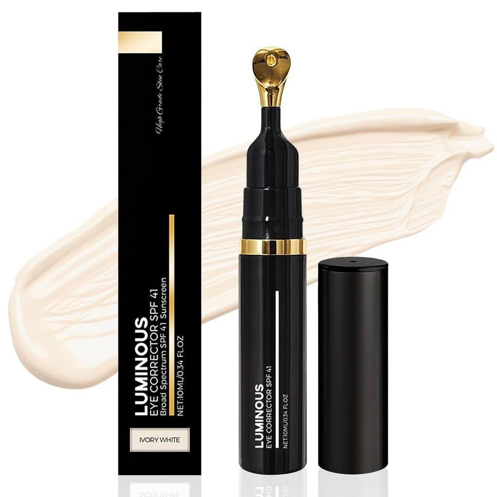 Corretor de Olheiras Luminoso com FPS 41 - Ilumina Instantaneamente, Creme Corretor Anti-envelhecimento para Olheiras Es