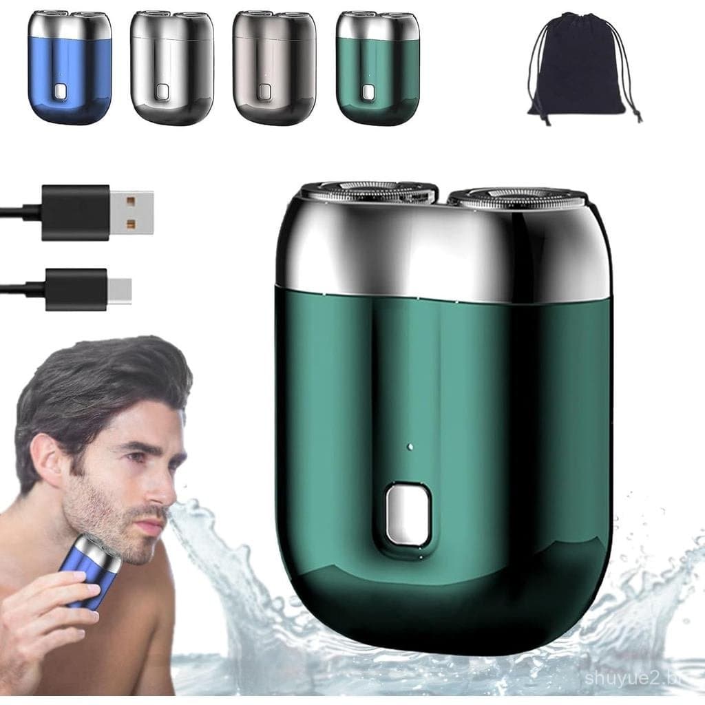 2024 Nova Versão Aprimorada de Barbeador de Bolso USB, Mini Barbeadores para Homens, Barbeador Elétrico Compacto Recarre