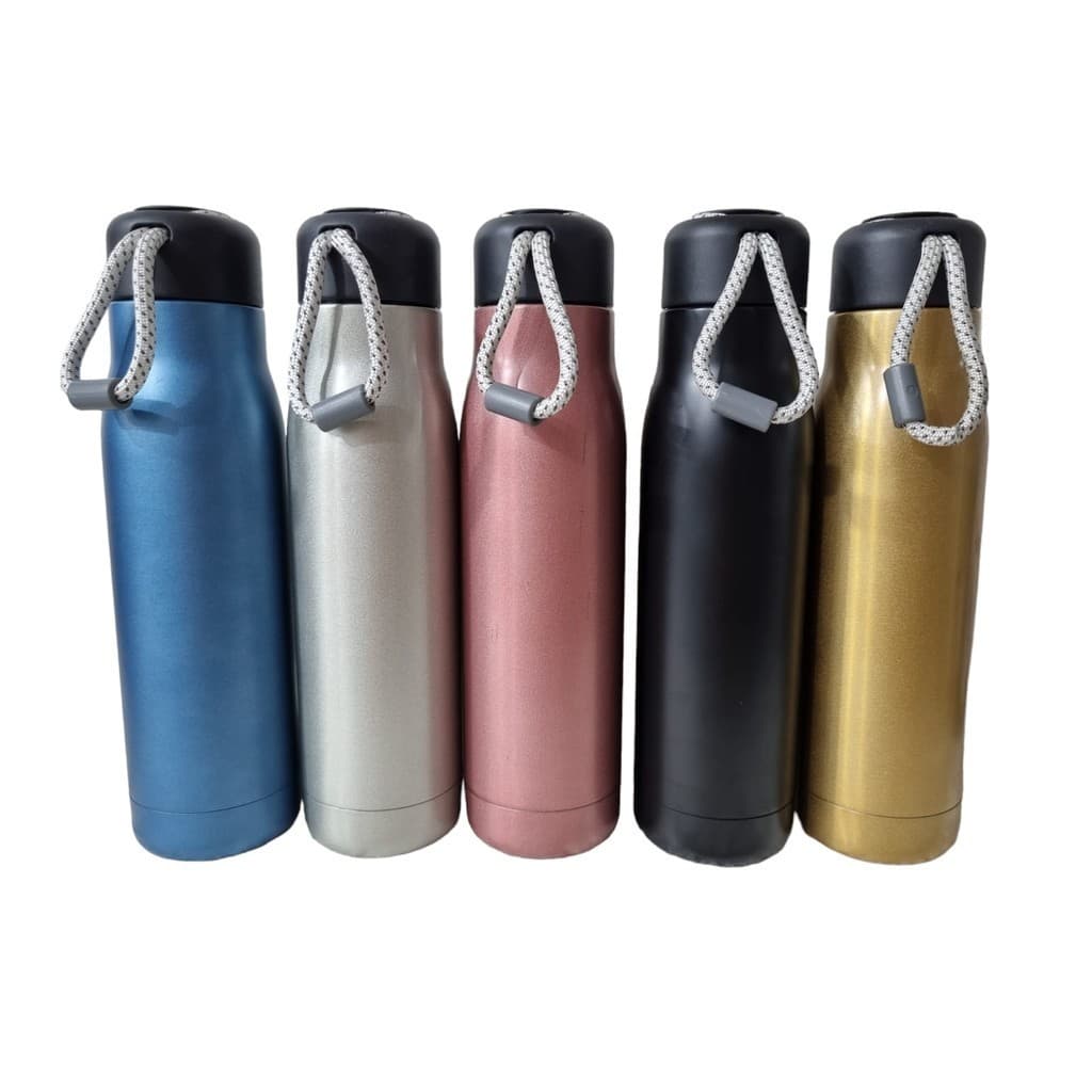 Garrafa Térmica Aço Inox COM Alça Corda Café Água