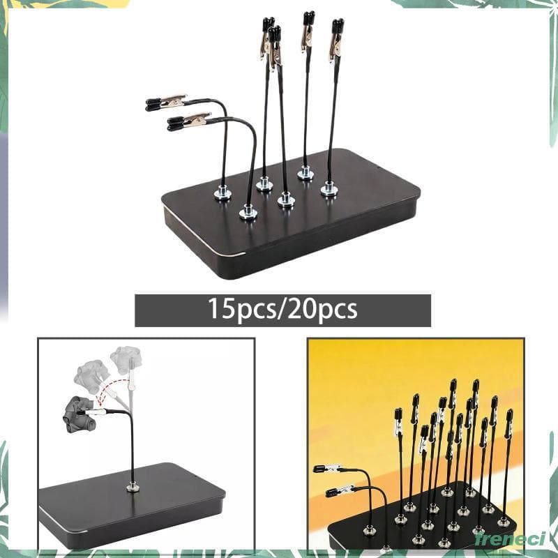 [Freneci] Suporte Para Pintura De Modelo Com Clipe De Jacaré Flexível Fácil Em Spray . Acessório Fazer Modelos , Ferrame