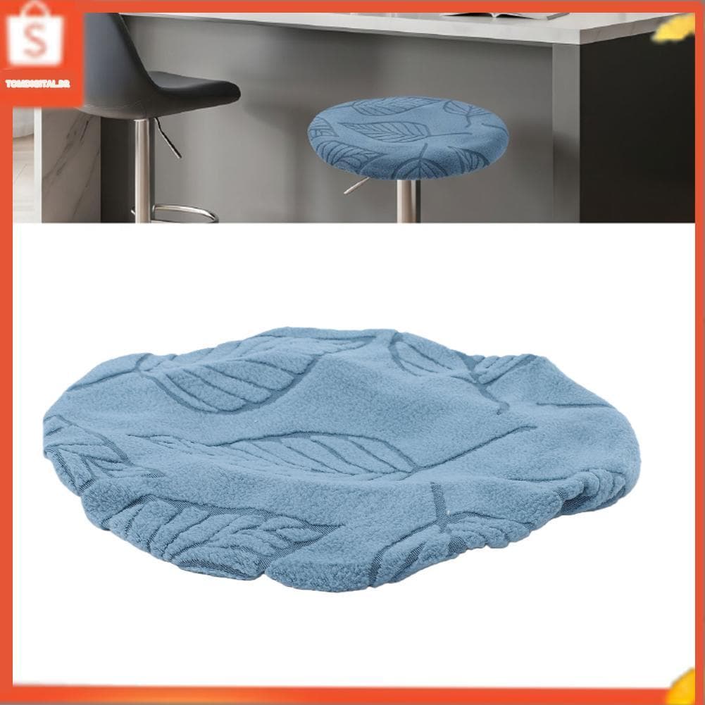 Irfora Blue Round Bar Stool Covers 2PCS Stretchable Cushion Slipcovers para 11,8 a 14,2 Polegadas Bancos Ideal para